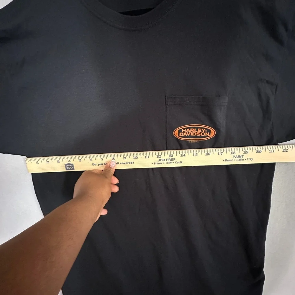 Harley‎ Davidson Santa Maria California Pocket Graphic T-Shirt Black Mens XL
